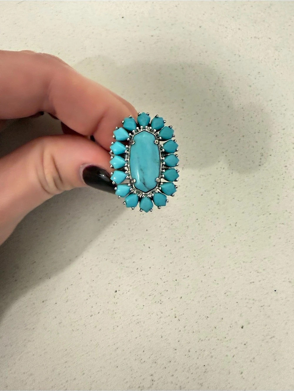 Kendra Scott x Wrangler Vintage Turquoise ring